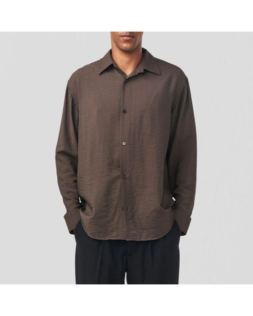 NN07 Bedrucktes twill button-up hemd in Gray für Herren