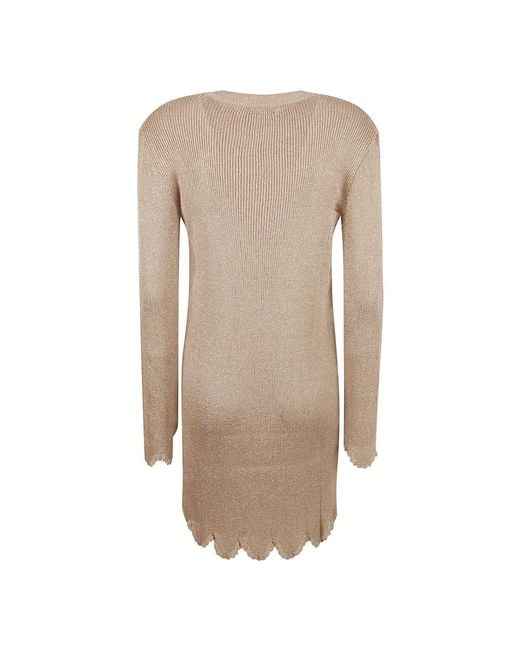 Chloé Natural Knitted Dresses