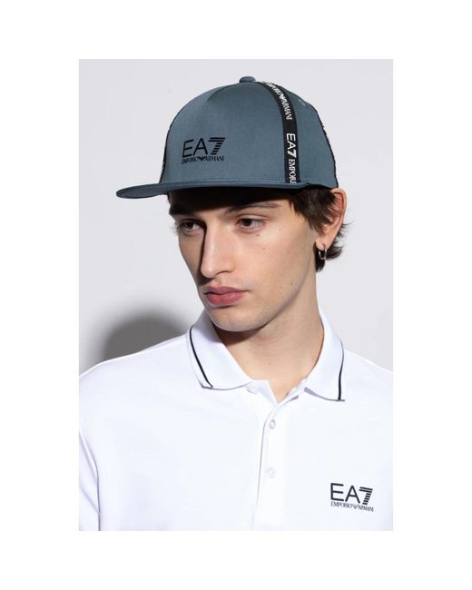 EA7 Blue Caps for men