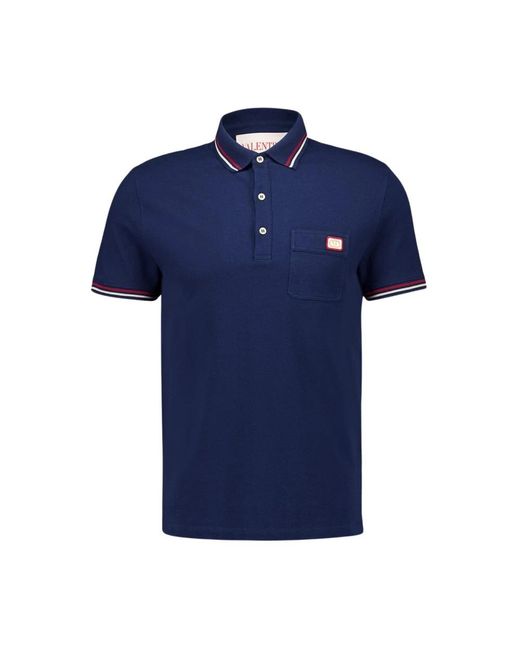 Valentino Garavani Blue Polo Shirts for men