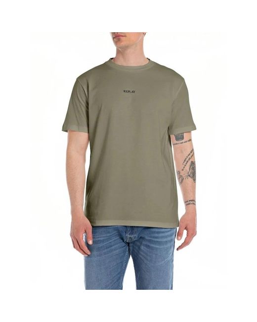 Replay Green T-Shirts for men