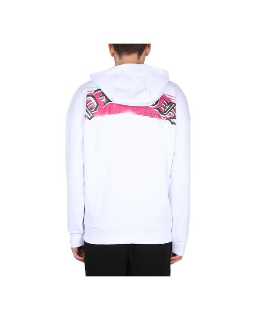 Philipp Plein White Hoodies for men