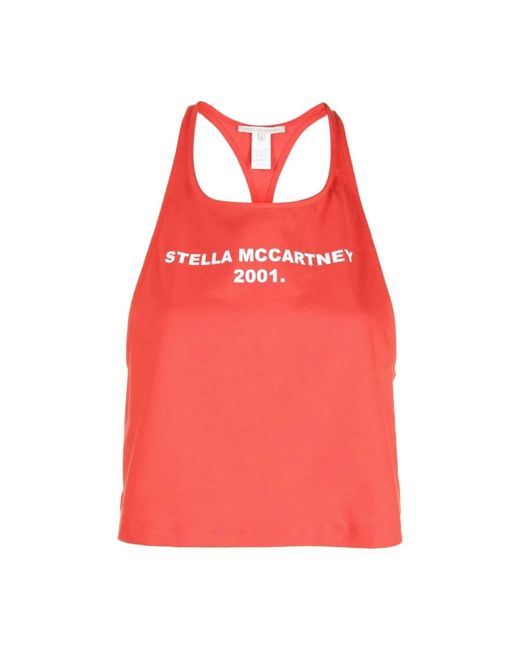 Stella McCartney Red Sleeveless Tops