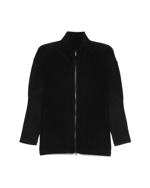 Zip-Throughs di Issey Miyake in Black da Uomo