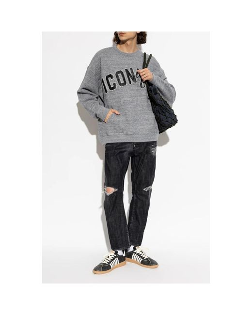 DSquared² Oversize Sweatshirt in het Gray voor heren