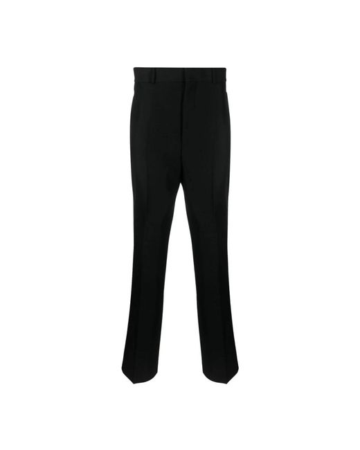Palm Angels Broeken ,Zwart ,Katoen Stripe-Detail Katoenen Tailored Broek in het Black voor heren