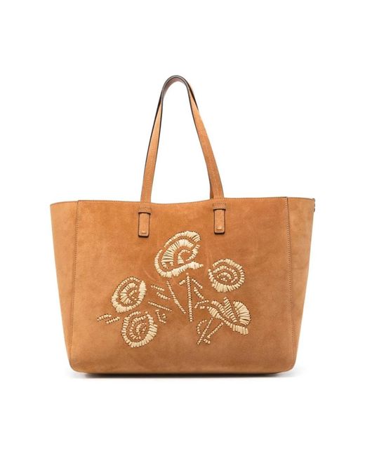 Ermanno Scervino Brown Shopping Bags