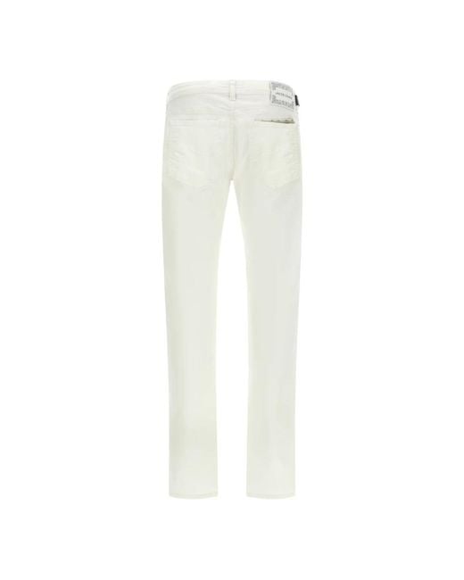 Jacob Cohen White Slim Fit Jeans for men