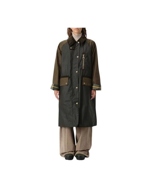 Barbour Single-Breasted Coats in het Black