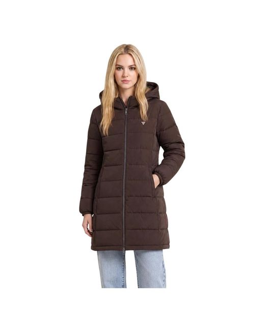 Down Jackets Guess de color Brown