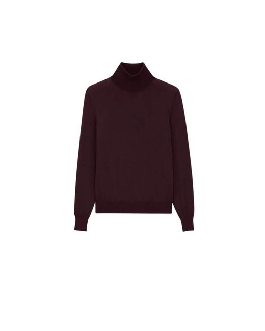 Saint Laurent Truien & Vesten ,Rood ,Wol Pull Sl H25 in het Purple voor heren