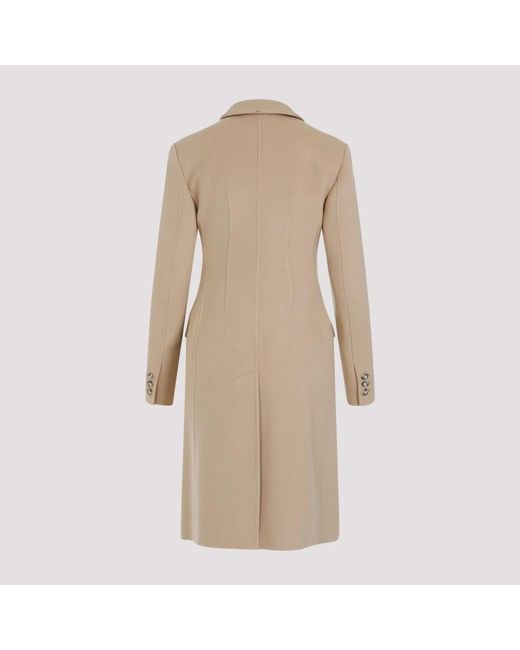 Sportmax Natural Double-Breasted Coats