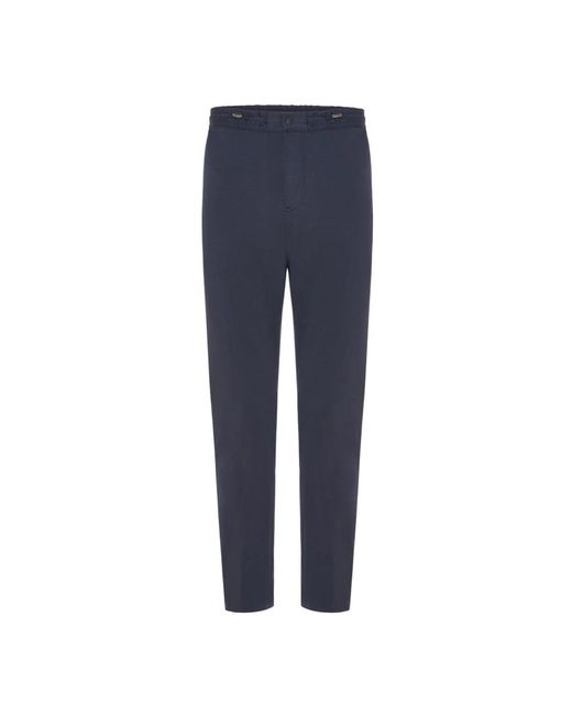 PT Torino Blue Slim-Fit Trousers for men