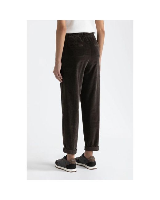 Peserico Black Straight Trousers