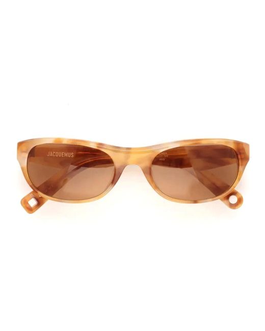 Jacquemus Brown Sole Angular D-frame