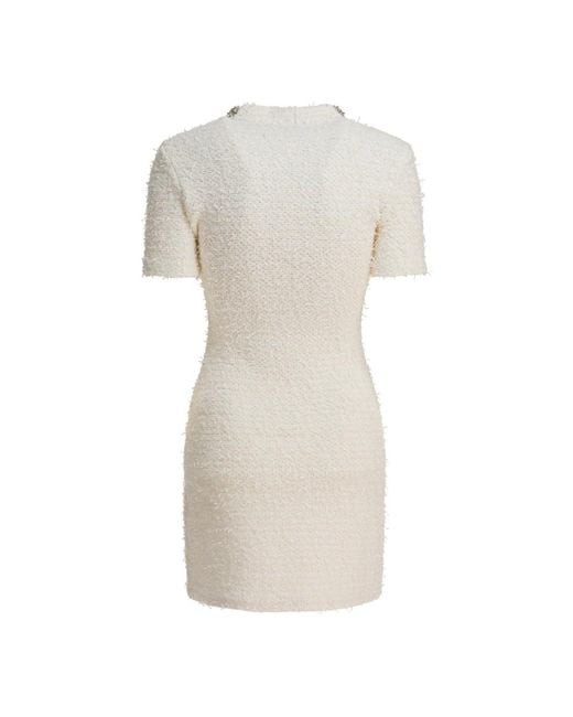 Self-Portrait Natural Knitted Dresses