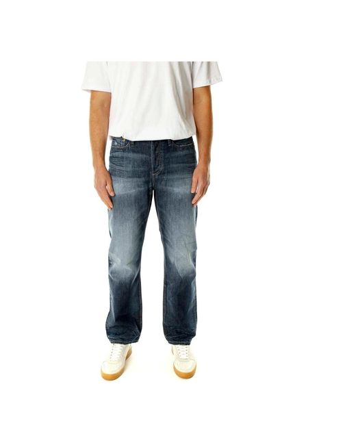 Denham Blue Straight Fit Jeans for men