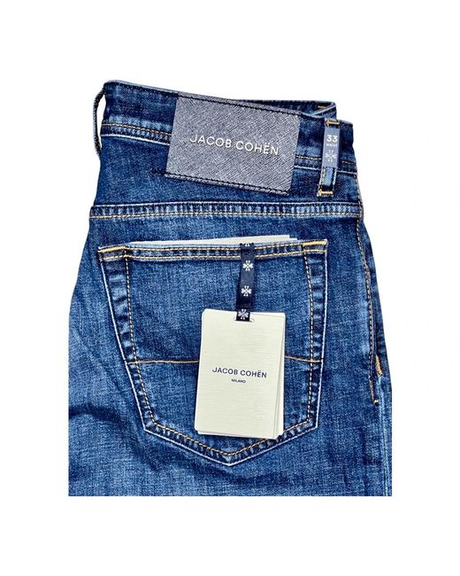 Jacob Cohen Blue Straight Fit Jeans for men