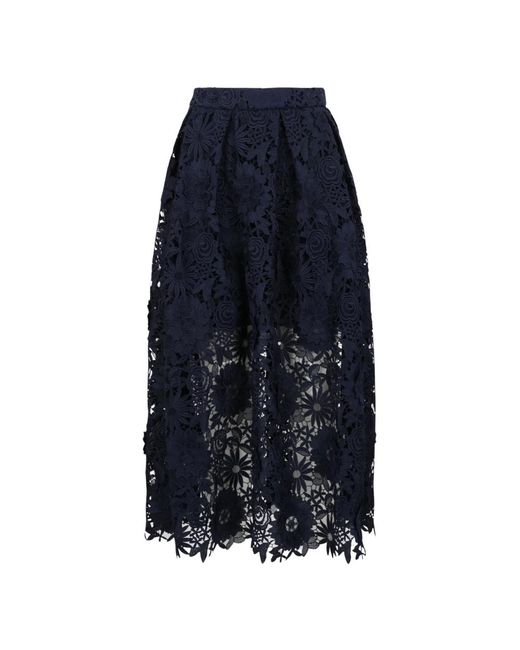 ROTATE BIRGER CHRISTENSEN Blue Midi Skirts