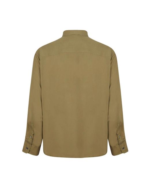 AMI Overhemden ,Bruin ,Bronzen Logo Geborduurd Overhemd in het Green voor heren
