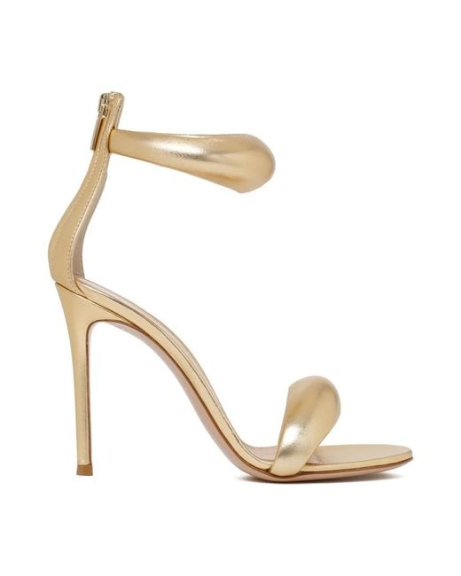Gianvito Rossi Metallic Mekong Lamb Leather With Heel