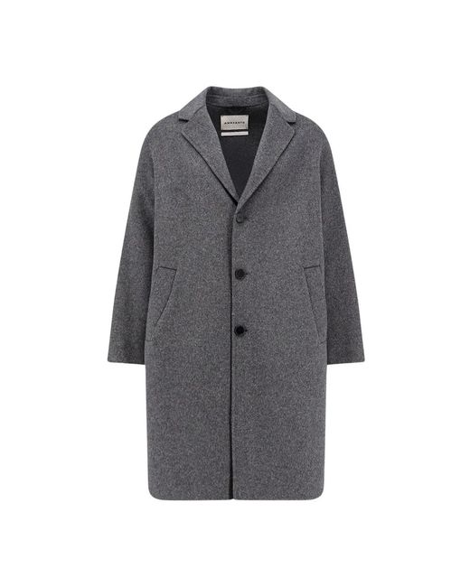 Amaranto Jassen ,Grijs ,Kasjmier Over Single-Breasted Coat in het Gray voor heren