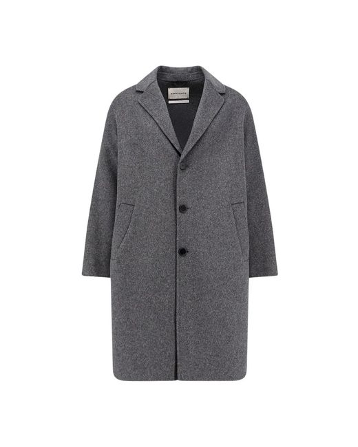 Amaranto Jassen ,Grijs ,Kasjmier Over Single-Breasted Coat in het Gray voor heren