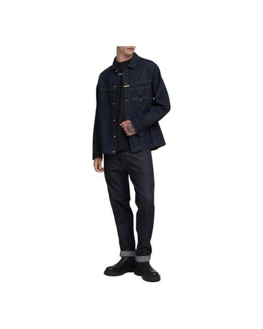 Replay Denim Jackets in het Blue voor heren