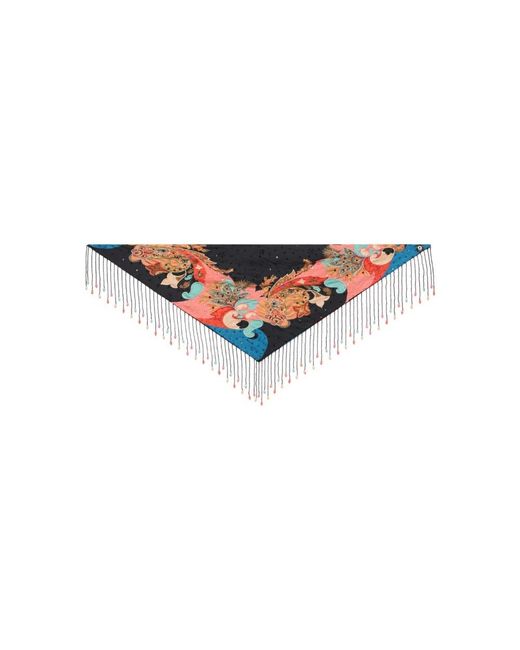 Etro White Silky Scarves