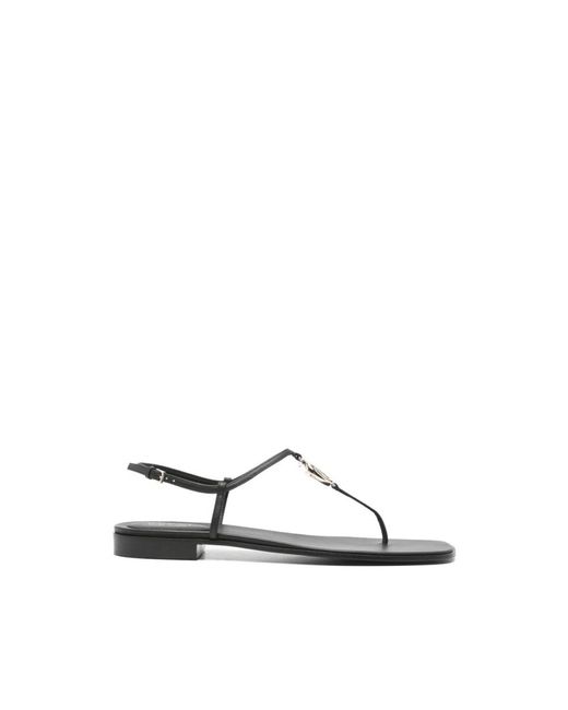 Gucci Black Flat Sandals