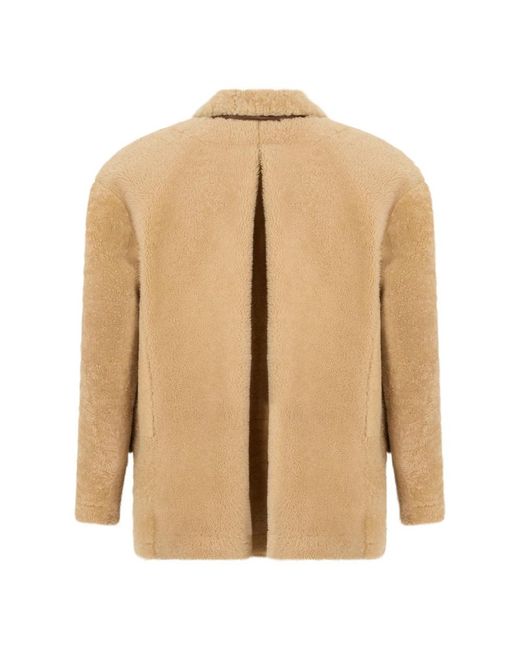 Faux Fur & Shearling Jackets The Mannei de color Natural