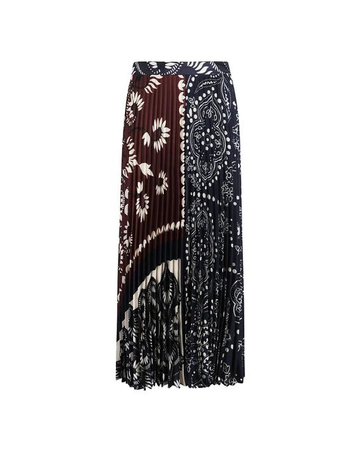 Weekend by Maxmara Rokken ,Veelkleurig ,Polyester Milord Pleated Skirt in het Black