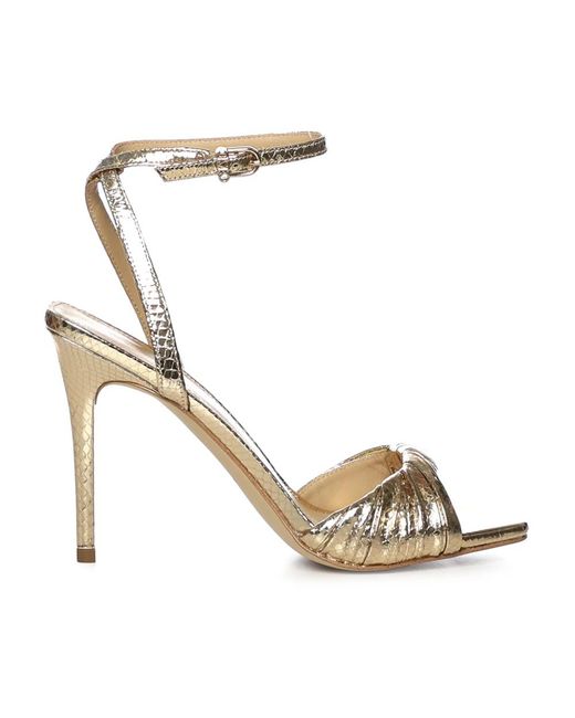 Michael Kors Metallic High Heel Sandals