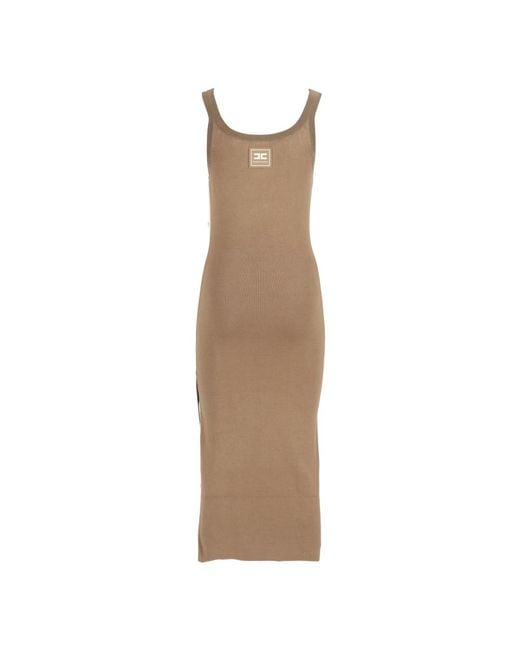 Elisabetta Franchi Natural Midi Dresses