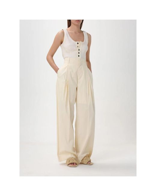 Bottega Veneta Sleeveless Tops in het Natural