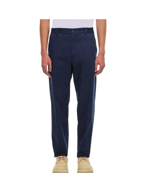 Tagliatore Blue Slim-Fit Trousers for men