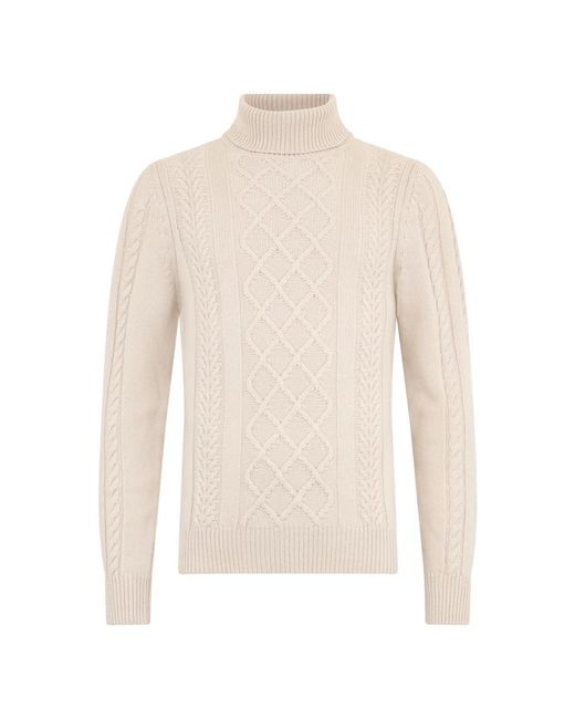 Turtlenecks Moorer de hombre de color White