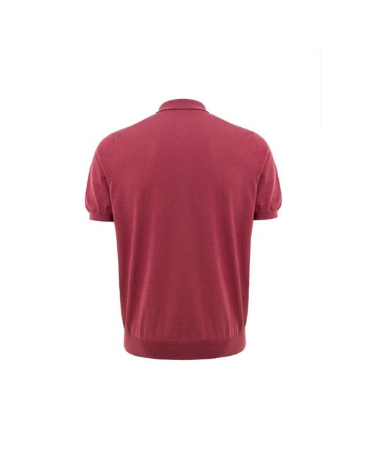 Gran Sasso Red Polo Shirts for men