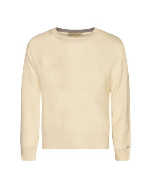 Woolrich Natural Round-Neck Knitwear for men