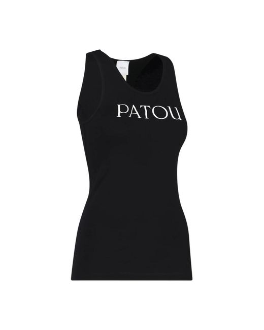 Patou Tops ,Zwart ,Mouwloze Tops in het Black