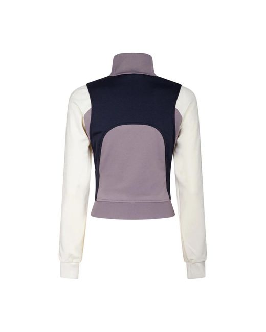 Palm Angels Hoodies & Sweatvesten ,Veelkleurig ,Monogram Track Jacket in het Purple