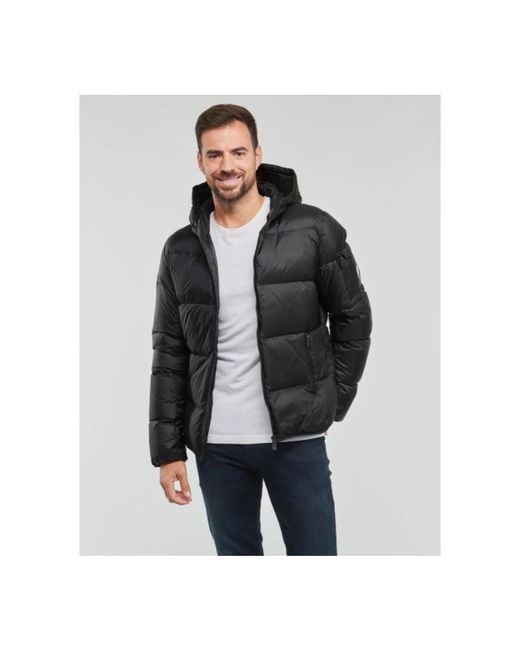J.O.T.T Jassen ,Zwart ,Hooded Winter Jacket Java in het Black voor heren