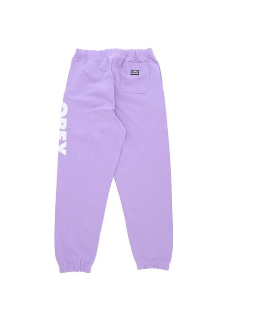 Obey Purple Sweatpants for men