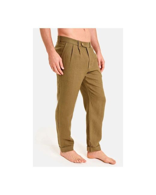 Chinos di Peninsula in Green da Uomo