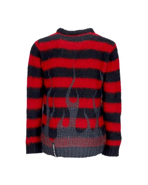 Vision Of Super Red Round-Neck Knitwear for men