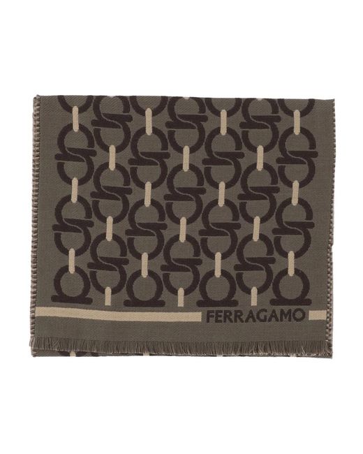 Ferragamo Metallic Winter Scarves for men