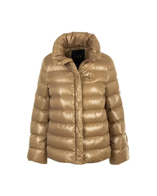 Down Jackets di Fay in Natural