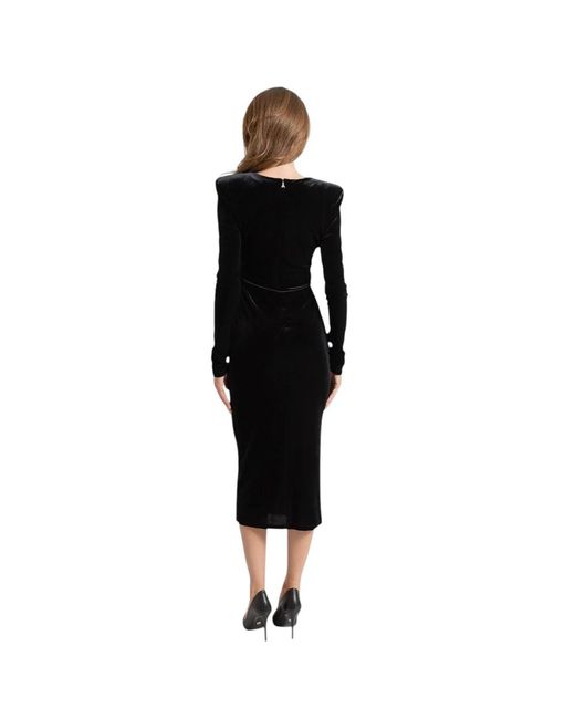 Patrizia Pepe Black Midi Dresses
