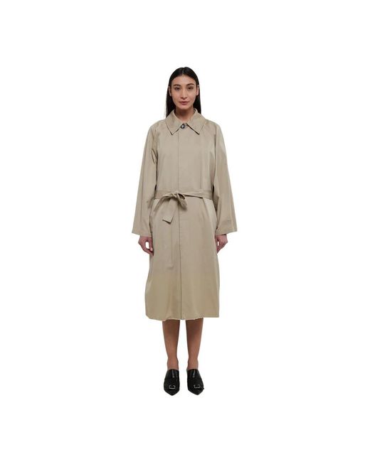 MM6 by Maison Martin Margiela Natural Belted Coats