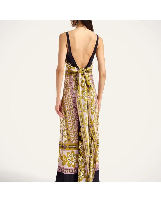 LaDoubleJ Kleedjes ,Veelkleurig ,Slip-Around Jurk in het Metallic